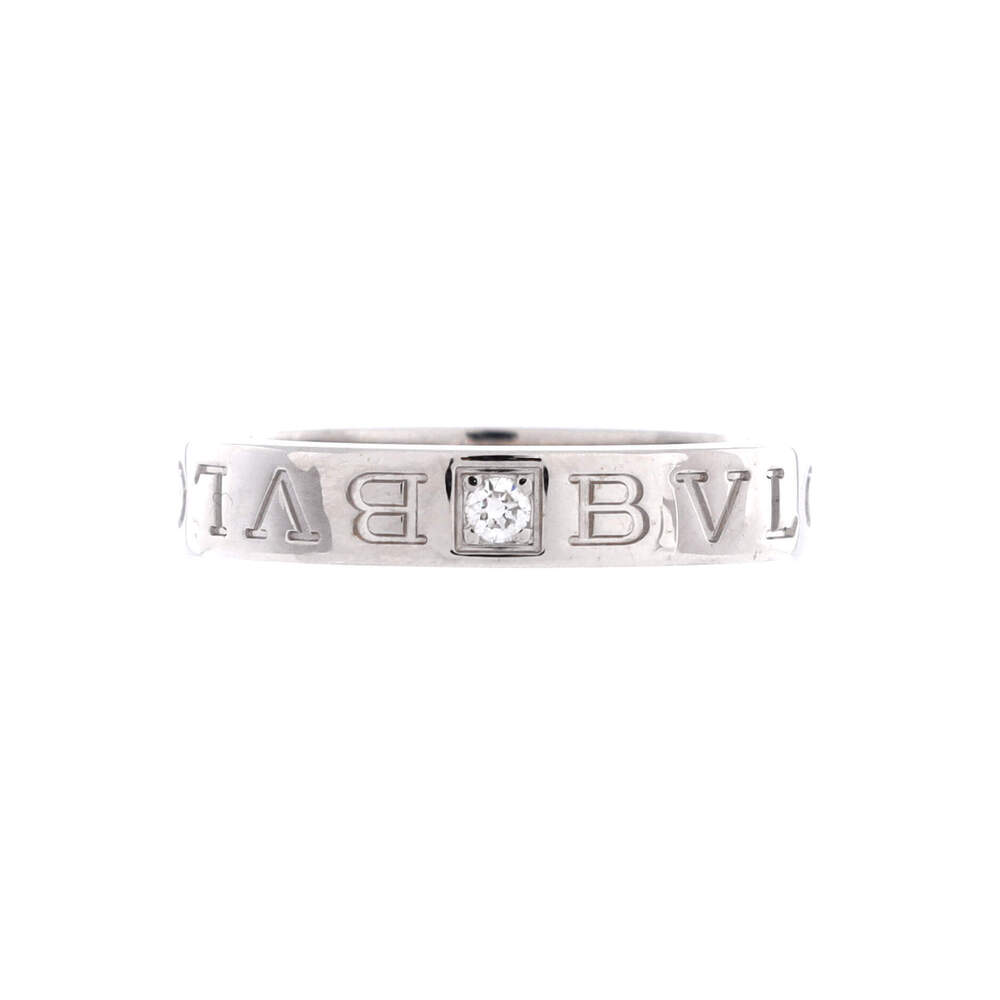 Bvlgari Bvlgari Bvlgari Band Ring 18K White Gold with Diamond